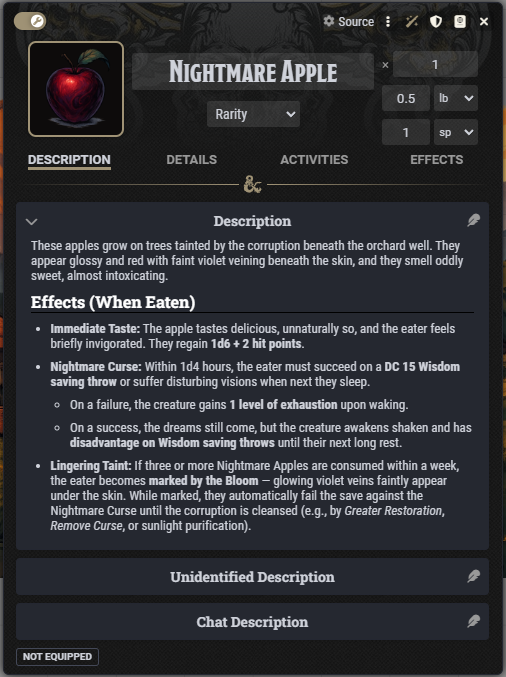 Generated Nightmare Apple